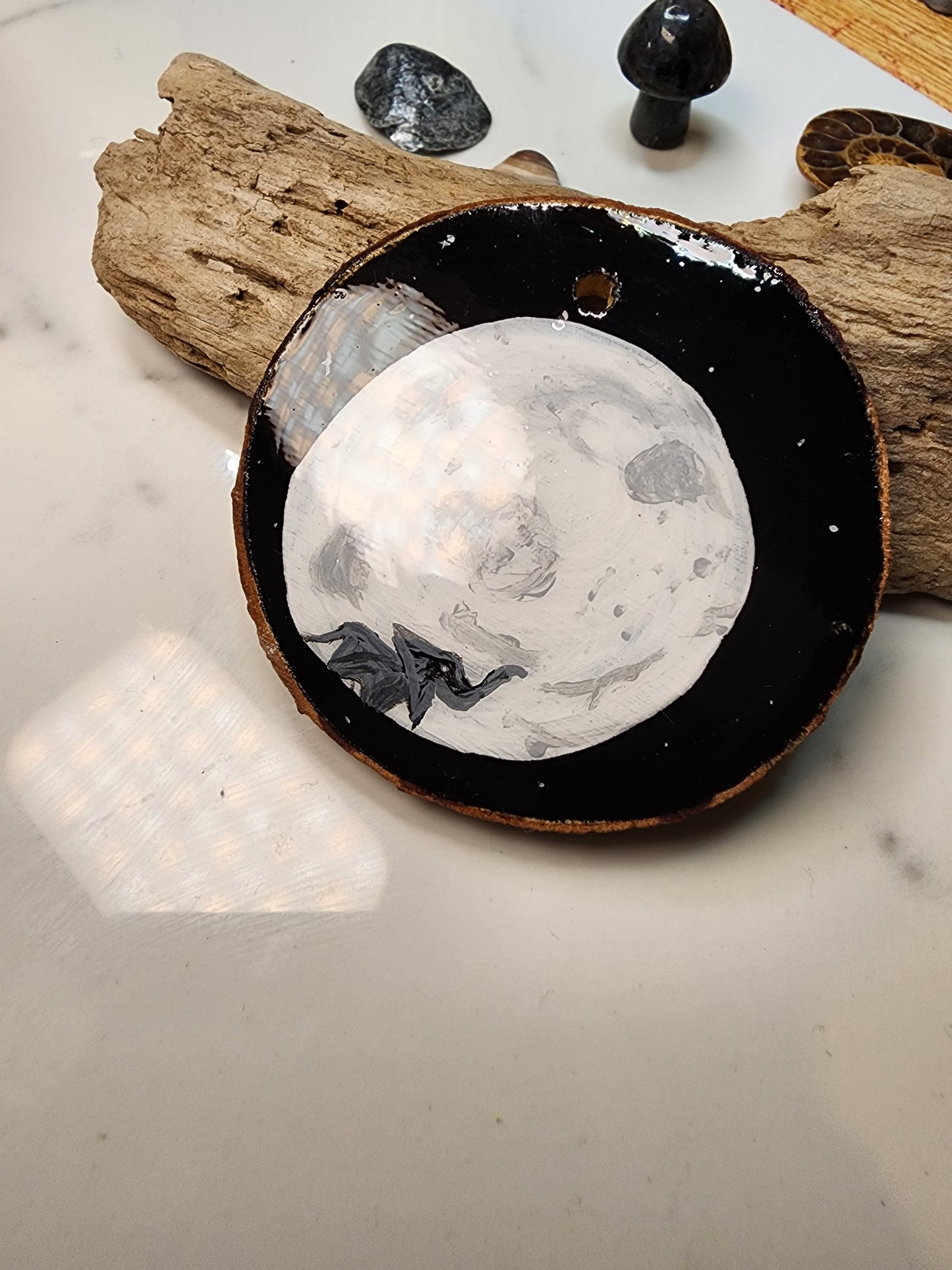Elephant Moon Mini Painting